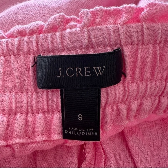 JCREW-BUBBLE Gum Pink 100% Linen Short Shorts (Size:Small) - Picture 6 of 6